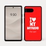 כיסוי בעיצוב אישי עם השם שלך לדגם - Google Pixel 7a 5G בעיצוב אוהבת את החבר שלי