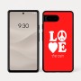 כיסוי בעיצוב אישי עם השם שלך לדגם - Google Pixel 7a 5G בעיצוב אהבה