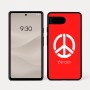 כיסוי בעיצוב אישי עם השם שלך לדגם - Google Pixel 7a 5G בעיצוב סמל השלום