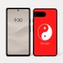 כיסוי בעיצוב אישי עם השם שלך לדגם - Google Pixel 7a 5G בעיצוב סמל יינג יאנג