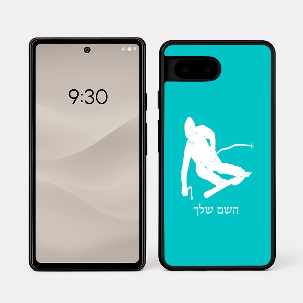 כיסוי בעיצוב אישי עם השם שלך לדגם - Google Pixel 7a 5G בעיצוב סקי