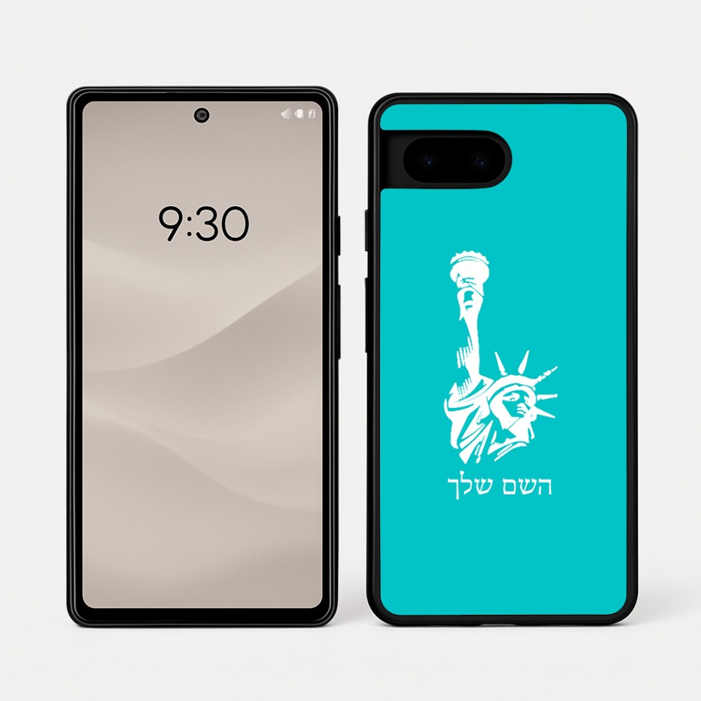 כיסוי בעיצוב אישי עם השם שלך לדגם - Google Pixel 7a 5G בעיצוב פסל החירות