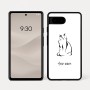 כיסוי בעיצוב אישי עם השם שלך לדגם - Google Pixel 7a 5G בעיצוב חתול