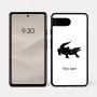 כיסוי בעיצוב אישי עם השם שלך לדגם - Google Pixel 7a 5G בעיצוב תנין