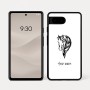 כיסוי בעיצוב אישי עם השם שלך לדגם - Google Pixel 7a 5G בעיצוב ראש סוס