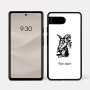 כיסוי בעיצוב אישי עם השם שלך לדגם - Google Pixel 7a 5G בעיצוב ארנב מחזיק גזר