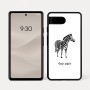 כיסוי בעיצוב אישי עם השם שלך לדגם - Google Pixel 7a 5G בעיצוב זברה
