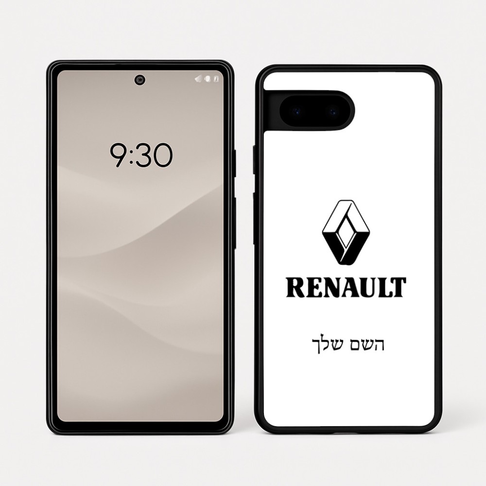 כיסוי בעיצוב אישי עם השם שלך לדגם - Google Pixel 7a 5G בעיצוב רנו
