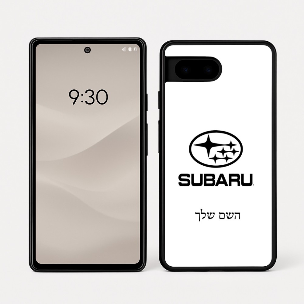 כיסוי בעיצוב אישי עם השם שלך לדגם - Google Pixel 7a 5G בעיצוב סובארו