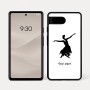 כיסוי בעיצוב אישי עם השם שלך לדגם - Google Pixel 7a 5G בעיצוב בלרינה