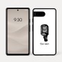 כיסוי בעיצוב אישי עם השם שלך לדגם - Google Pixel 7a 5G בעיצוב מיקרופון