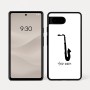 כיסוי בעיצוב אישי עם השם שלך לדגם - Google Pixel 7a 5G בעיצוב סקסופון