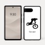 כיסוי בעיצוב אישי עם השם שלך לדגם - Google Pixel 7a 5G בעיצוב רוכב אופניים
