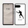 כיסוי בעיצוב אישי עם השם שלך לדגם - Google Pixel 7a 5G בעיצוב שחקן פינג פונג