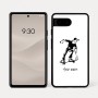 כיסוי בעיצוב אישי עם השם שלך לדגם - Google Pixel 7a 5G בעיצוב ילד סקייטבורד