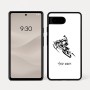 כיסוי בעיצוב אישי עם השם שלך לדגם - Google Pixel 7a 5G בעיצוב אופנוע שלג