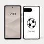 כיסוי בעיצוב אישי עם השם שלך לדגם - Google Pixel 7a 5G בעיצוב כדורגל כדור כדורגל