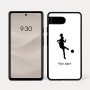 כיסוי בעיצוב אישי עם השם שלך לדגם - Google Pixel 7a 5G בעיצוב שחקנית כדורגל - אישה