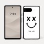 כיסוי בעיצוב אישי עם השם שלך לדגם - Google Pixel 7a 5G בעיצוב סמיילי