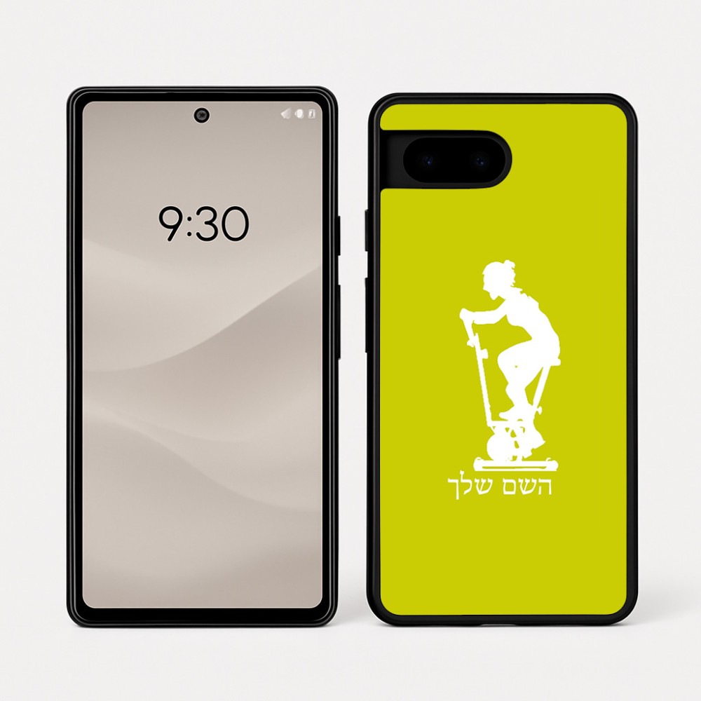 כיסוי בעיצוב אישי עם השם שלך לדגם - Google Pixel 7a 5G בעיצוב אימון ספינינג - אישה