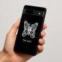 כיסוי בעיצוב אישי עם השם שלך לדגם - Google Pixel 7a 5G בעיצוב פרפר