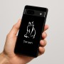 כיסוי בעיצוב אישי עם השם שלך לדגם - Google Pixel 7a 5G בעיצוב חתול