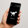 כיסוי בעיצוב אישי עם השם שלך לדגם - Google Pixel 7a 5G בעיצוב דינוזאור