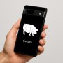 כיסוי בעיצוב אישי עם השם שלך לדגם - Google Pixel 7a 5G בעיצוב חזיר