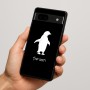 כיסוי בעיצוב אישי עם השם שלך לדגם - Google Pixel 7a 5G בעיצוב פינגווין