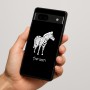כיסוי בעיצוב אישי עם השם שלך לדגם - Google Pixel 7a 5G בעיצוב זברה