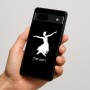 כיסוי בעיצוב אישי עם השם שלך לדגם - Google Pixel 7a 5G בעיצוב בלרינה