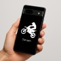 כיסוי בעיצוב אישי עם השם שלך לדגם - Google Pixel 7a 5G בעיצוב מוטוקרוס