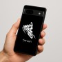כיסוי בעיצוב אישי עם השם שלך לדגם - Google Pixel 7a 5G בעיצוב אופנוע שלג