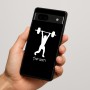 כיסוי בעיצוב אישי עם השם שלך לדגם - Google Pixel 7a 5G בעיצוב הרמת משקולות