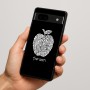 כיסוי בעיצוב אישי עם השם שלך לדגם - Google Pixel 7a 5G בעיצוב הדפס תפוח