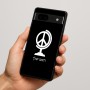 כיסוי בעיצוב אישי עם השם שלך לדגם - Google Pixel 7a 5G בעיצוב גלובוסי שלום