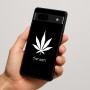 כיסוי בעיצוב אישי עם השם שלך לדגם - Google Pixel 7a 5G בעיצוב עלה מריחואנה - גראס
