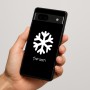 כיסוי בעיצוב אישי עם השם שלך לדגם - Google Pixel 7a 5G בעיצוב שלג