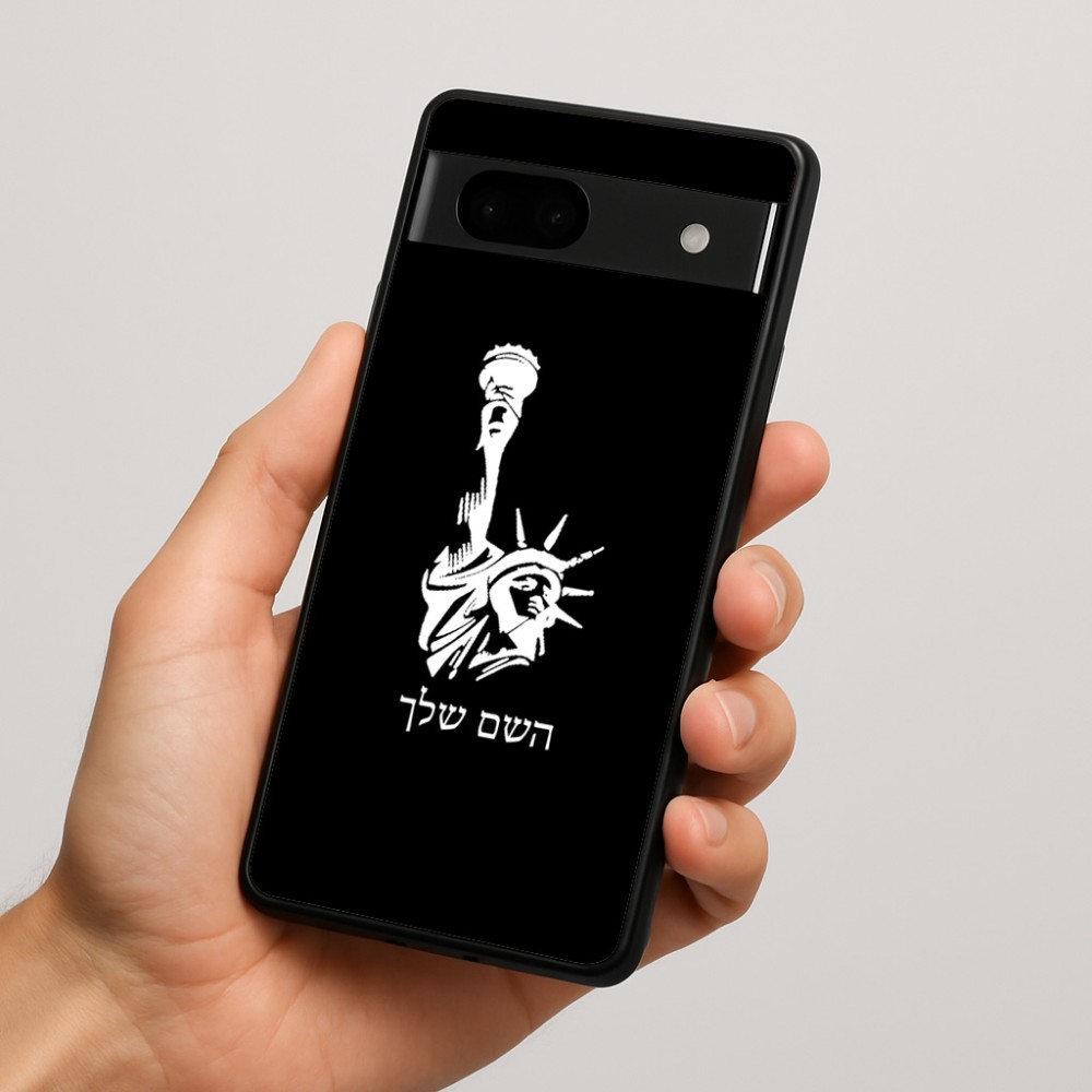 כיסוי בעיצוב אישי עם השם שלך לדגם - Google Pixel 7a 5G בעיצוב פסל החירות