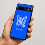 כיסוי בעיצוב אישי עם השם שלך לדגם - Google Pixel 7a 5G בעיצוב פרפר
