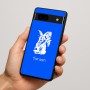 כיסוי בעיצוב אישי עם השם שלך לדגם - Google Pixel 7a 5G בעיצוב ארנב מחזיק גזר
