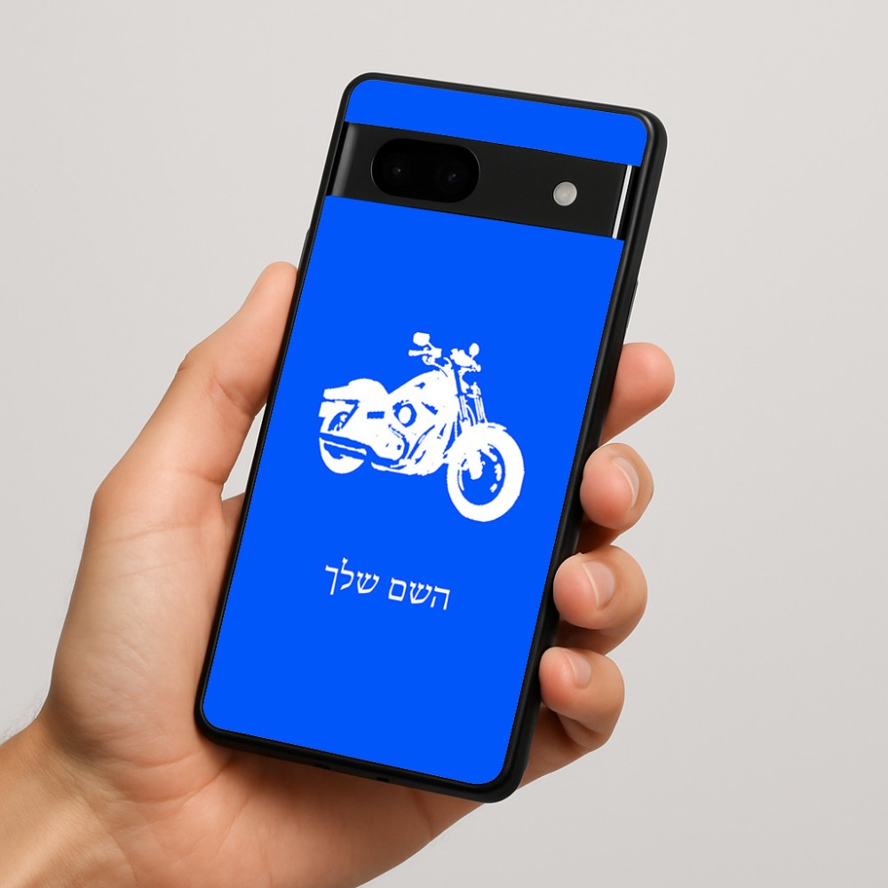 כיסוי בעיצוב אישי עם השם שלך לדגם - Google Pixel 7a 5G בעיצוב הארלי-דיווידסון