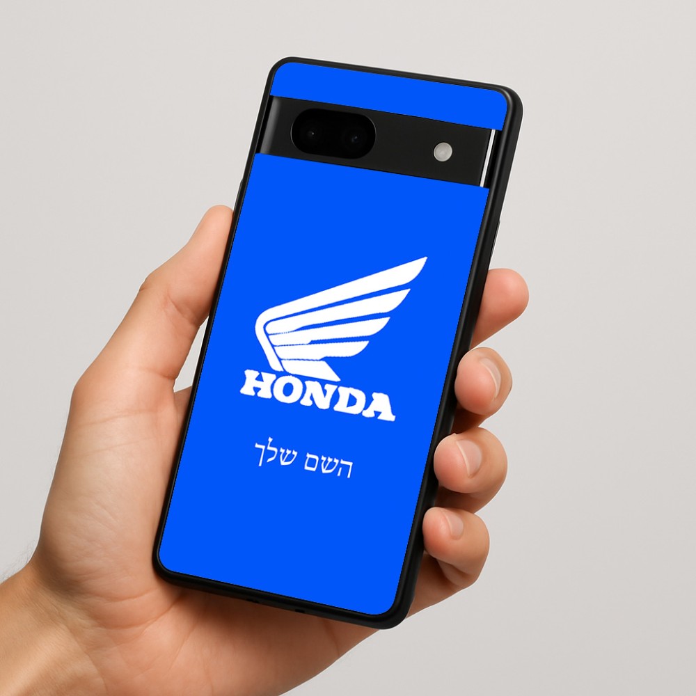 כיסוי בעיצוב אישי עם השם שלך לדגם - Google Pixel 7a 5G בעיצוב הונדה