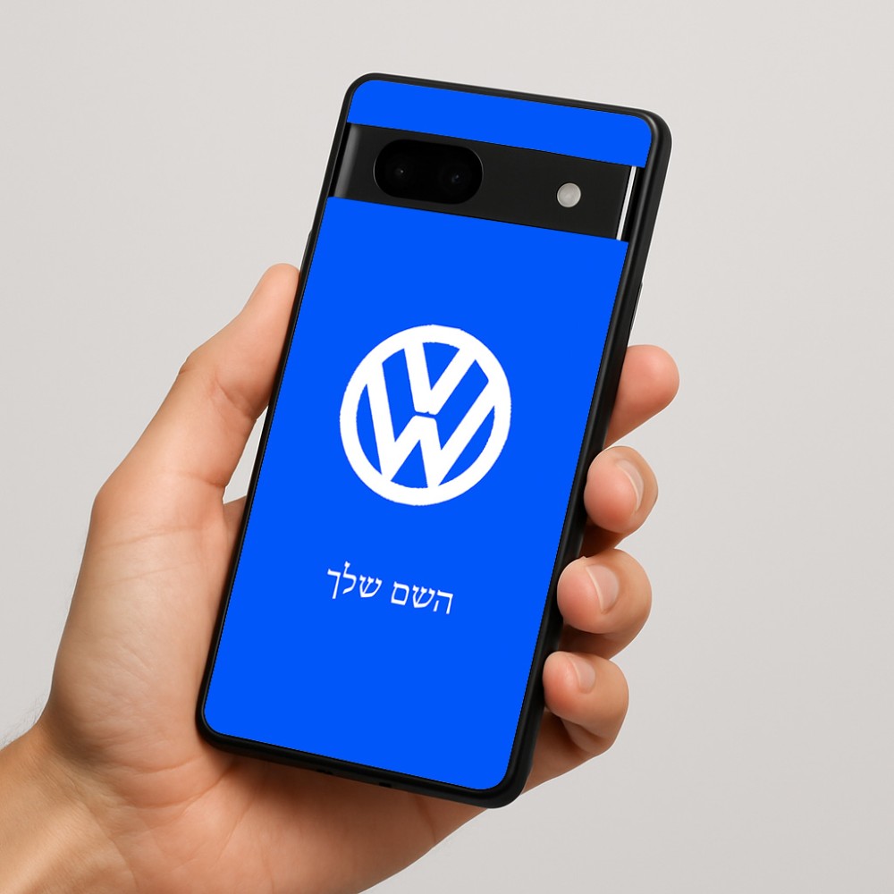 כיסוי בעיצוב אישי עם השם שלך לדגם - Google Pixel 7a 5G בעיצוב פולקסווגן