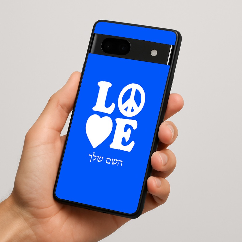 כיסוי בעיצוב אישי עם השם שלך לדגם - Google Pixel 7a 5G בעיצוב אהבה