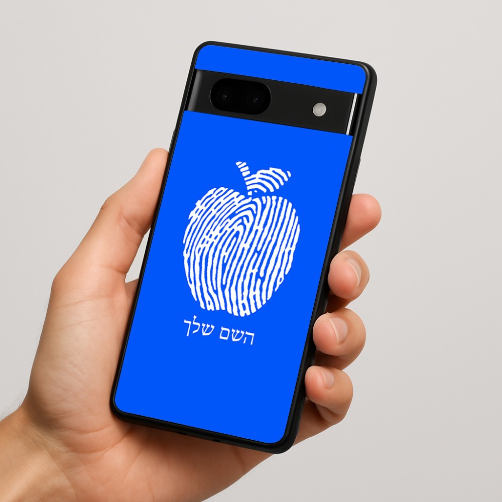 כיסוי בעיצוב אישי עם השם שלך לדגם - Google Pixel 7a 5G בעיצוב הדפס תפוח