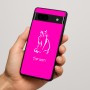 כיסוי בעיצוב אישי עם השם שלך לדגם - Google Pixel 7a 5G בעיצוב חתול