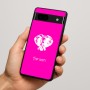 כיסוי בעיצוב אישי עם השם שלך לדגם - Google Pixel 7a 5G בעיצוב ראש פיל