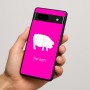 כיסוי בעיצוב אישי עם השם שלך לדגם - Google Pixel 7a 5G בעיצוב חזיר