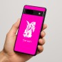 כיסוי בעיצוב אישי עם השם שלך לדגם - Google Pixel 7a 5G בעיצוב ארנב מחזיק גזר